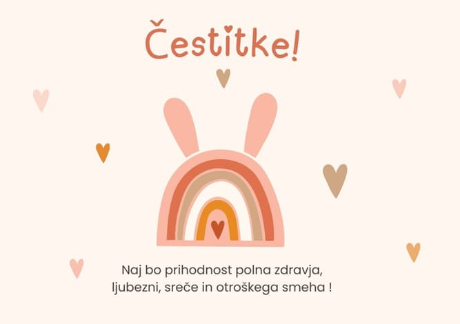 čestitka rojstvo otroka